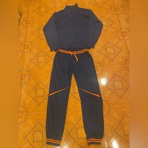 Brand- Tricots St. Raphael Men Sweater and Sweat Pants, Color-Blue, Size-Medium